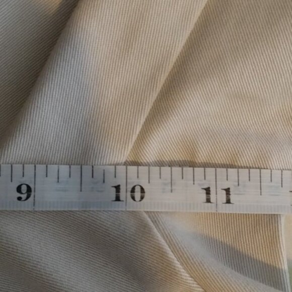 Lands' End Pants Women's Cream/Off White Denim Chino Khaki Size XL - Picture 6 of 8